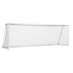 Sport-Thieme Großfeld-Fußballtor "Kompakt Plus", Weiß Einbrennlackiert, Transportabel