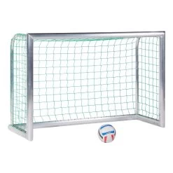 Sport-Thieme Mini-Fußballtor "Professional Kompakt", Alu-Naturblank -Ballsport-Discounter 258 4241