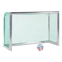 Sport-Thieme Mini-Fußballtor "Professional Kompakt", Alu-Naturblank -Ballsport-Discounter 258 4254